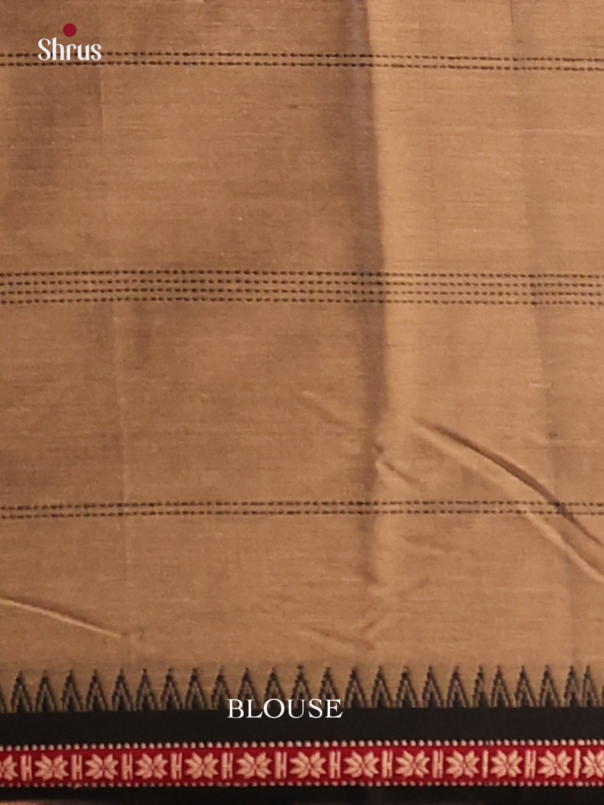 Brown with Black - Narayanpet Cotton Saree - Shop on Shrus.com