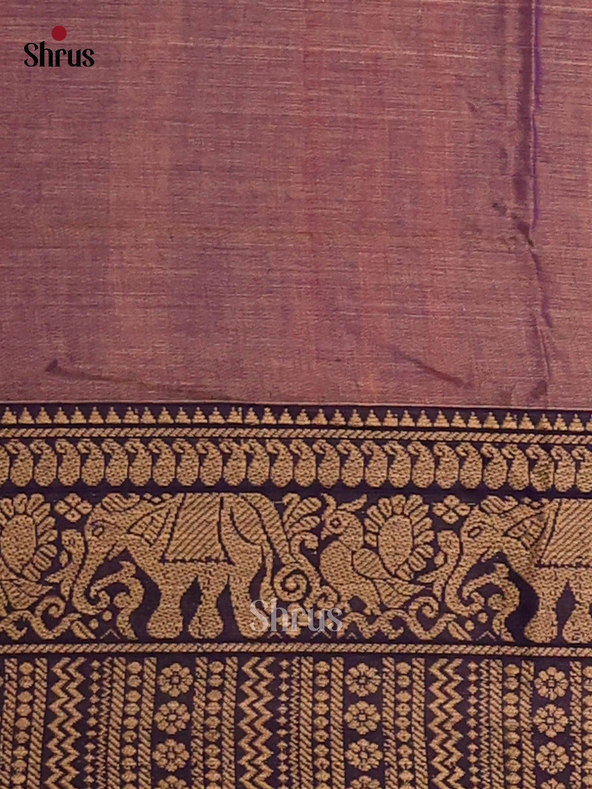 Purple with Violet - Narayanpet Cotton Saree - Shop on Shrus.com