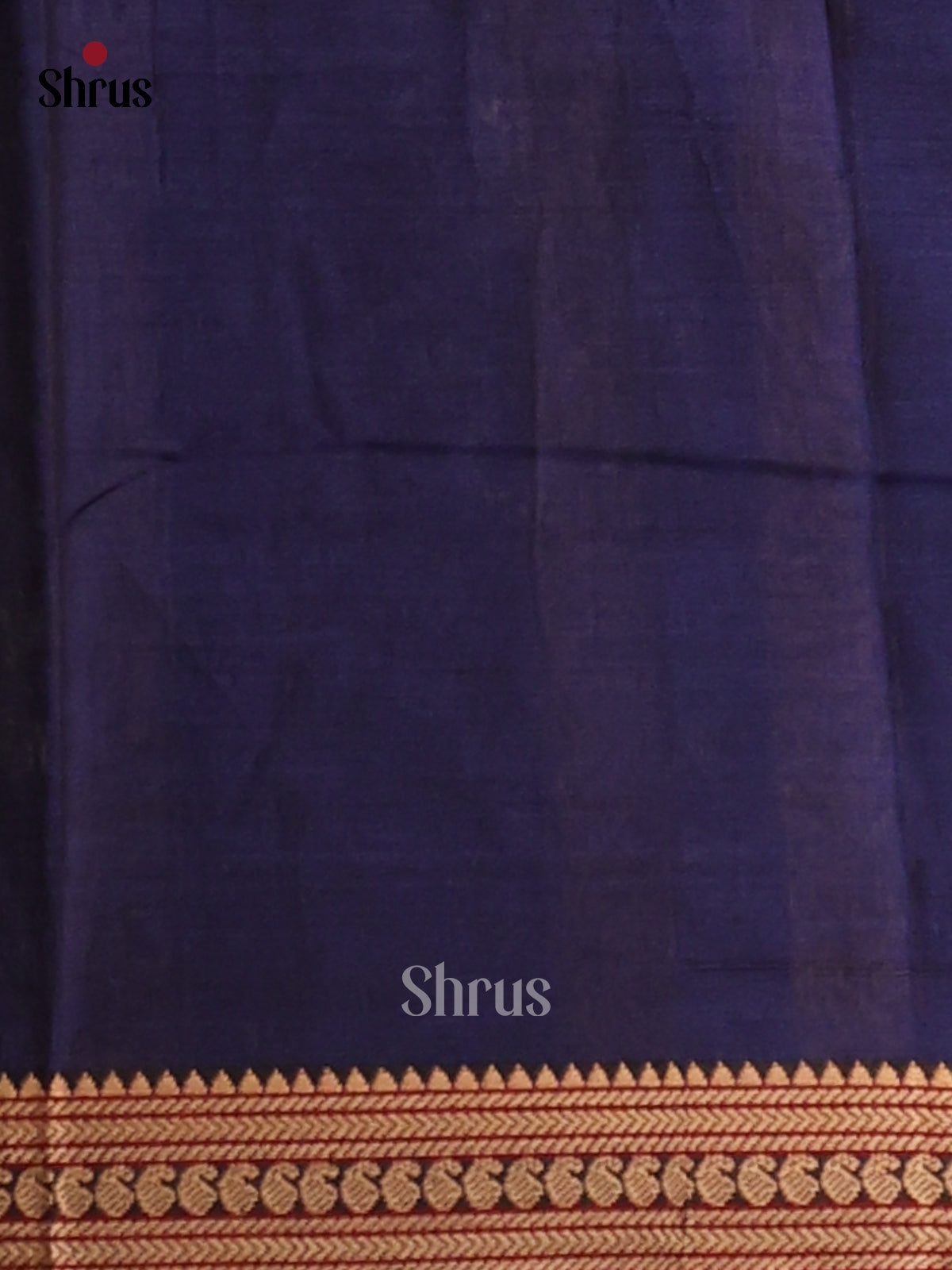 Blue with Red - Narayanpet Cotton Saree - Shop on Shrus.com