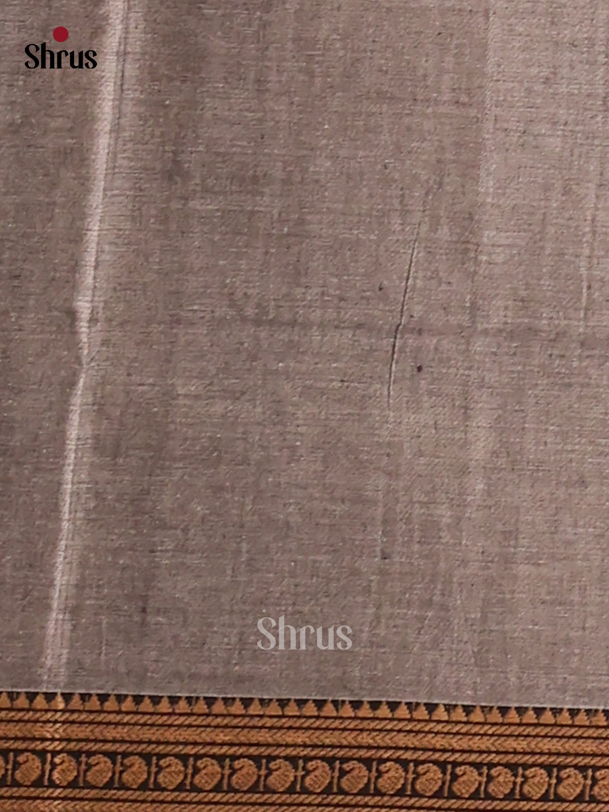 Grey with Black - Narayanpet Cotton Saree - Shop on Shrus.com