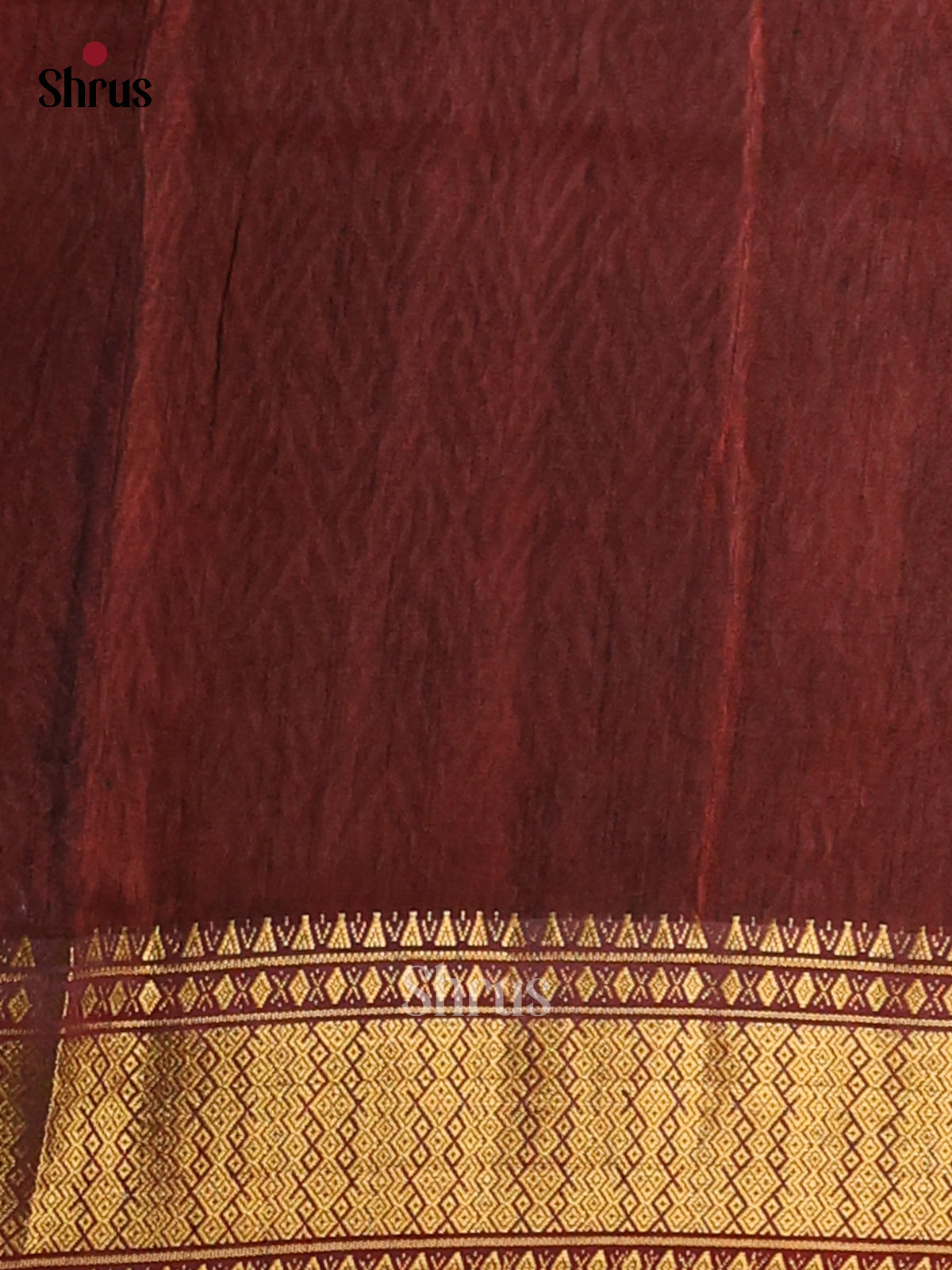 Red with Maroon - Semi Patola Saree - Shop on Shrus.com