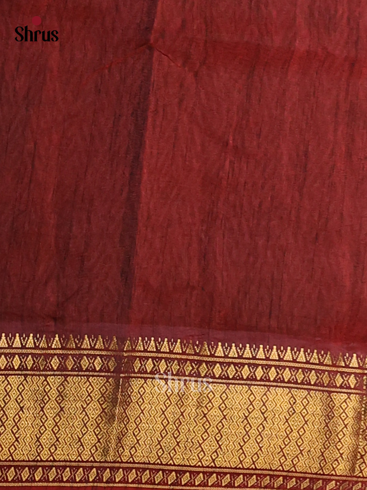 Red with Maroon - Semi Patola Saree - Shop on Shrus.com