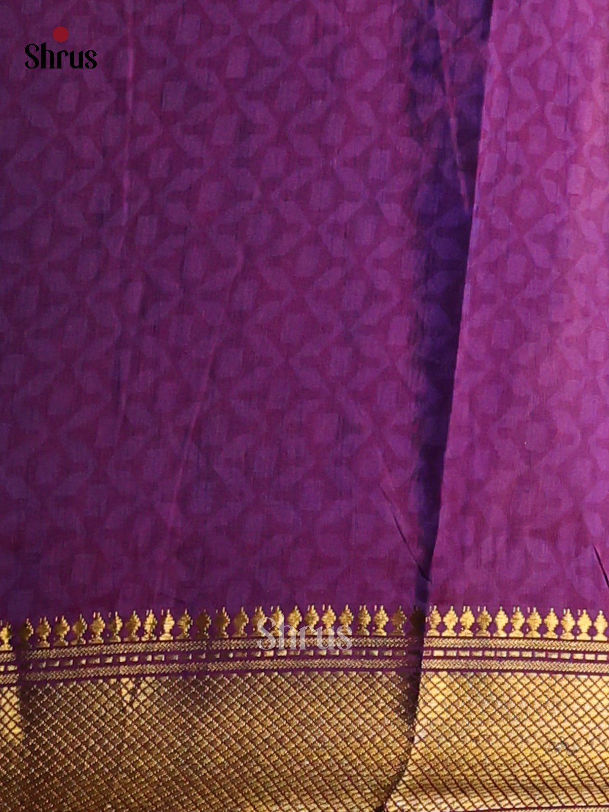 Pink & Purple - Semi Patola Saree - Shop on Shrus.com