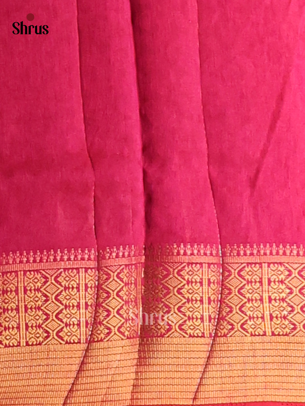 Purple & Pink- Semi Patola Saree - Shop on Shrus.com