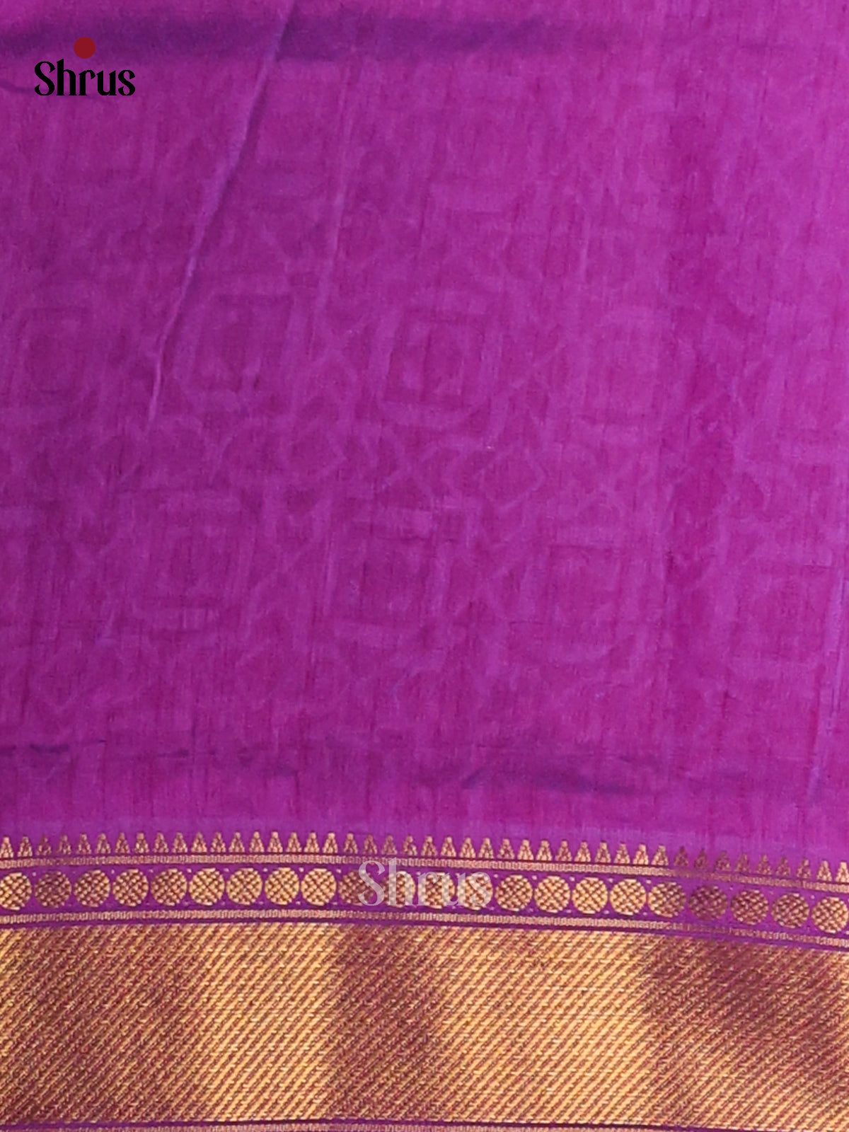 Blue & Purple - Semi Patola Saree - Shop on Shrus.com