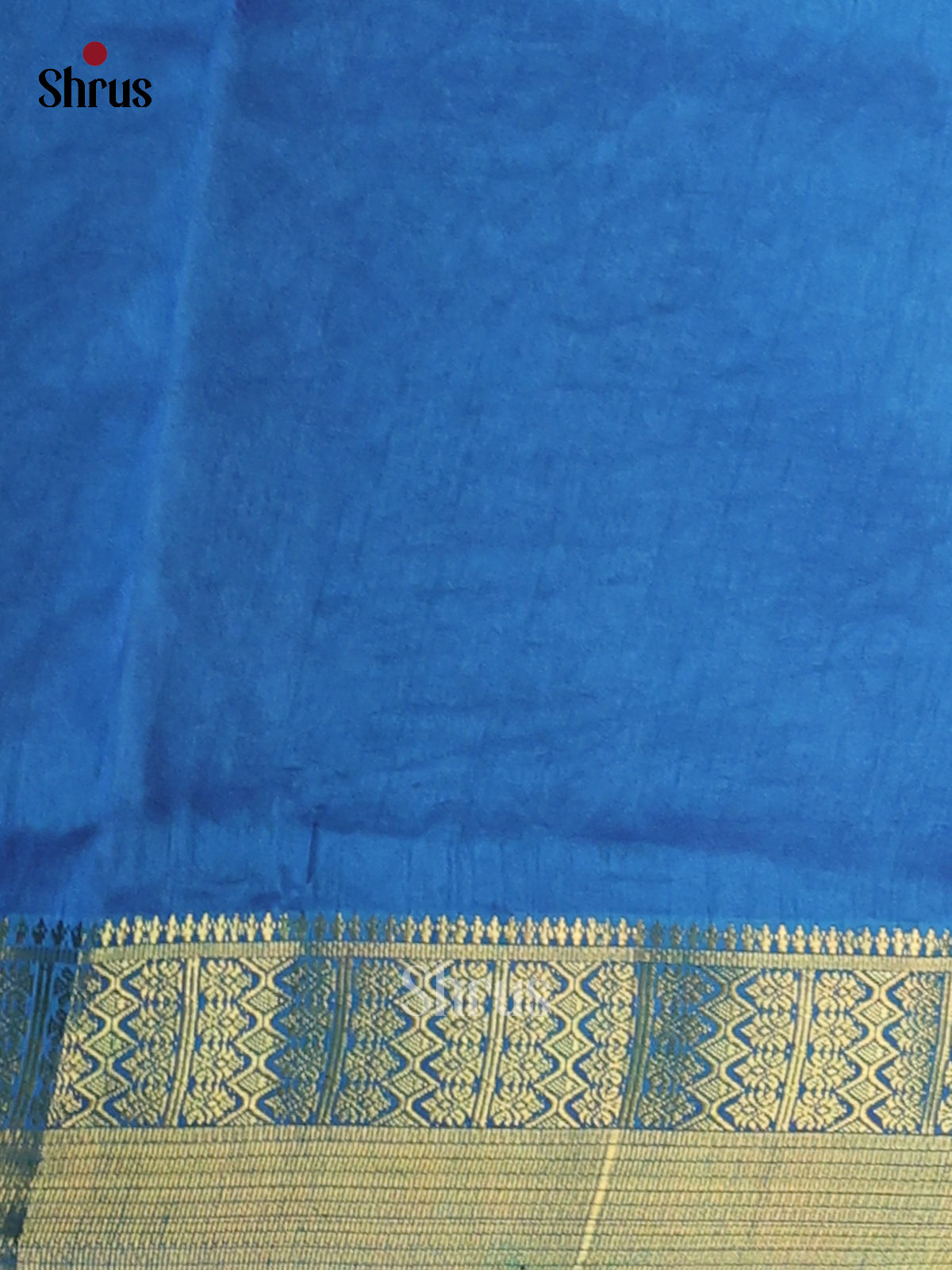 Blue & Teal - Semi Patola Saree - Shop on Shrus.com