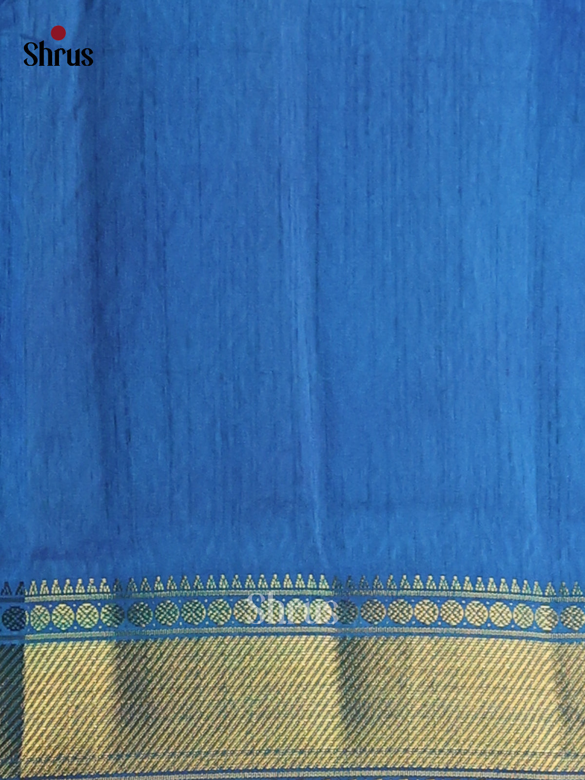 Blue- Semi Patola Saree - Shop on Shrus.com