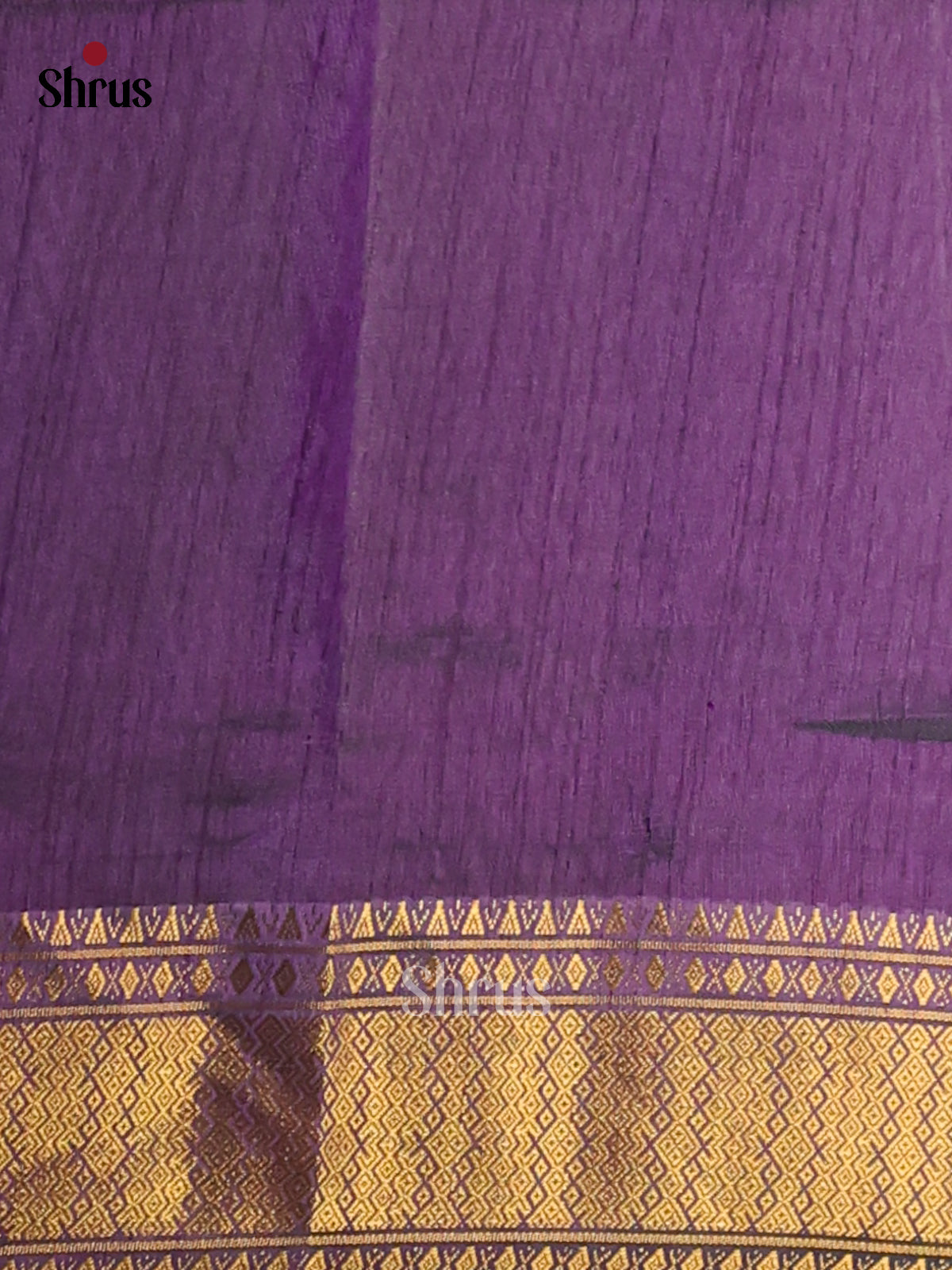 Blue with Purple - Semi Patola Saree - Shop on Shrus.com