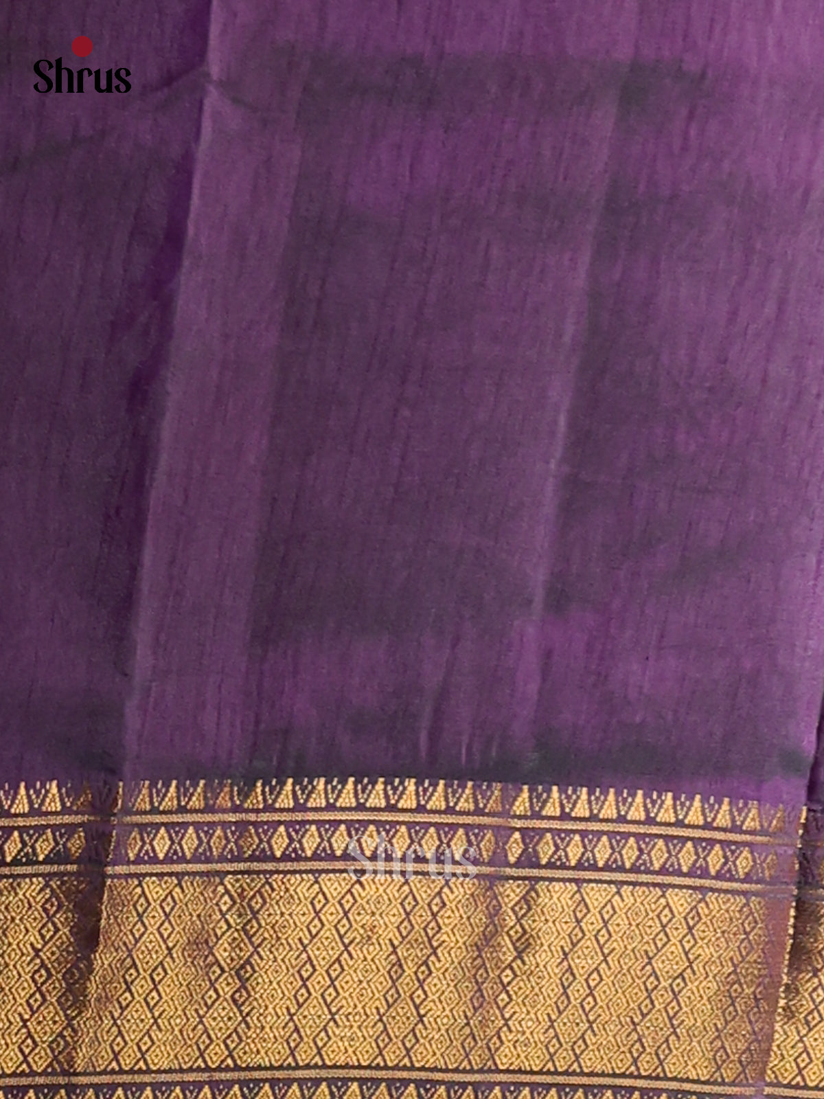 Blue with Purple- Semi Patola Saree - Shop on Shrus.com