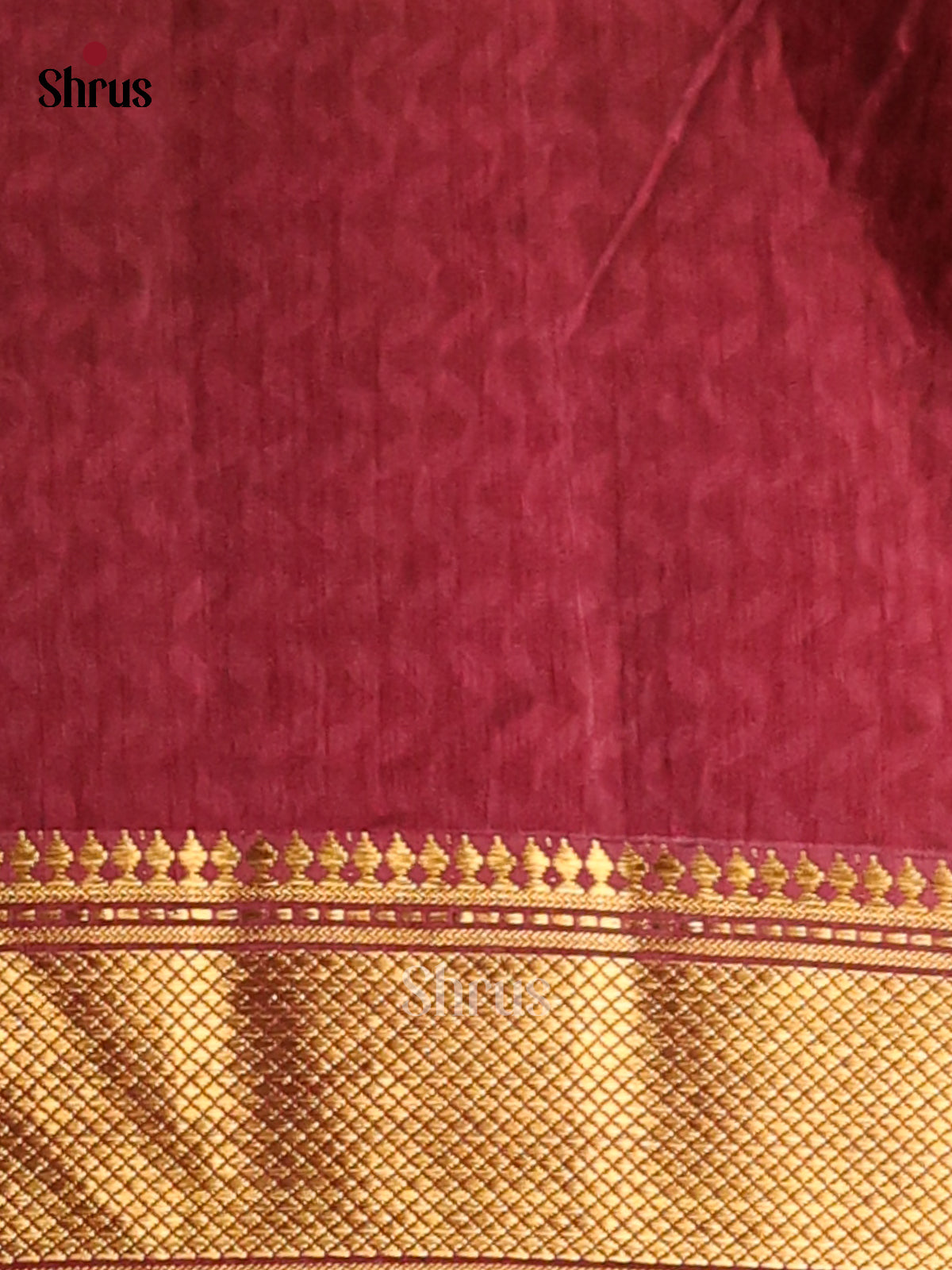 Black & Maroon- Semi Patola Saree - Shop on Shrus.com