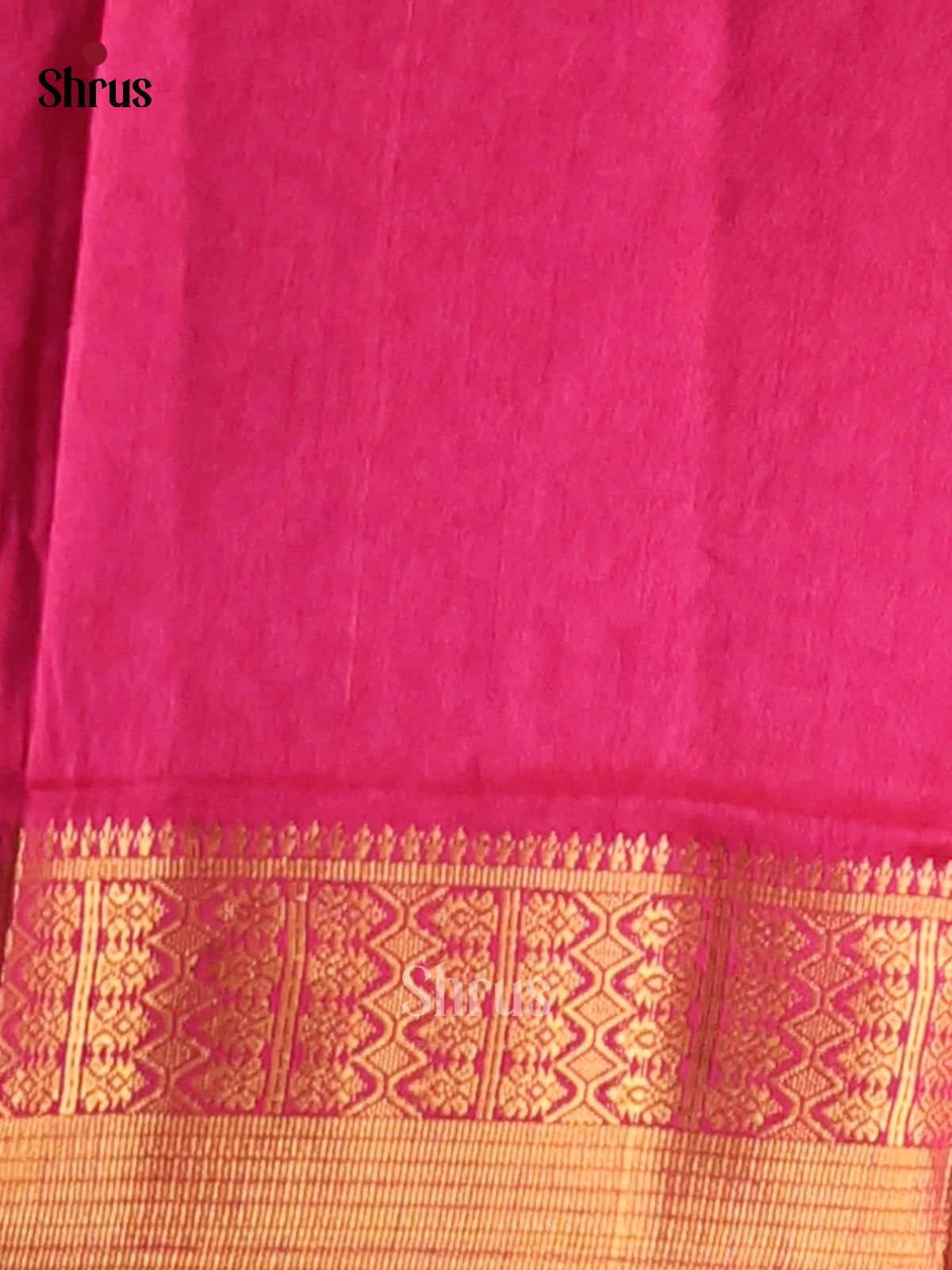 Purple with Pink - Semi Patola Saree - Shop on Shrus.com