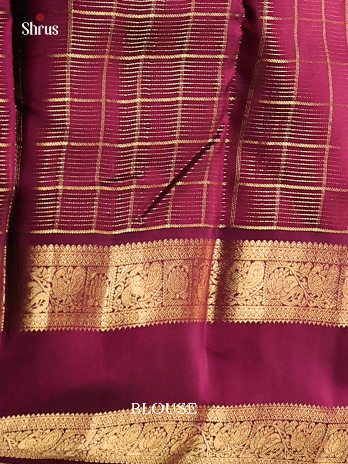 Pink & Purple- Kanchipuram-halfpure Saree - Shop on Shrus.com