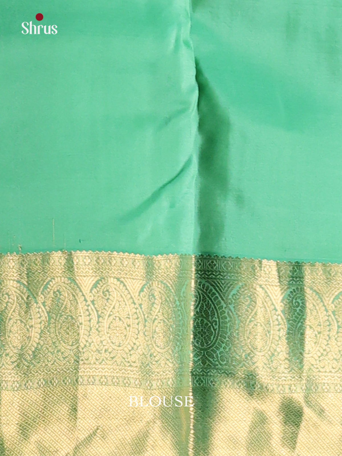 Pista Green &  Teal - Kanchipuram-halfpure Saree - Shop on Shrus.com
