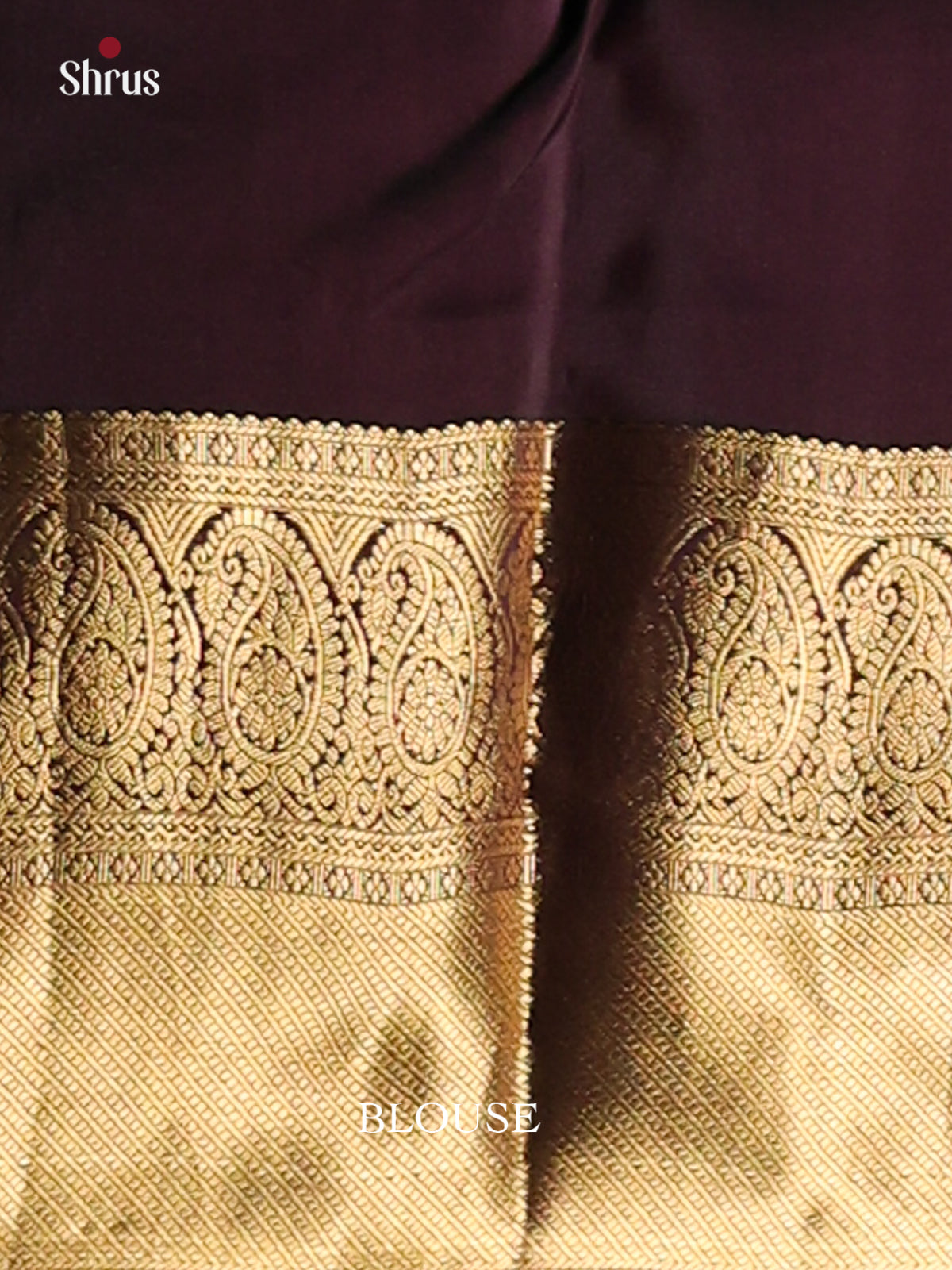 Violet & Brown - Kanchipuram-halfpure Saree - Shop on Shrus.com