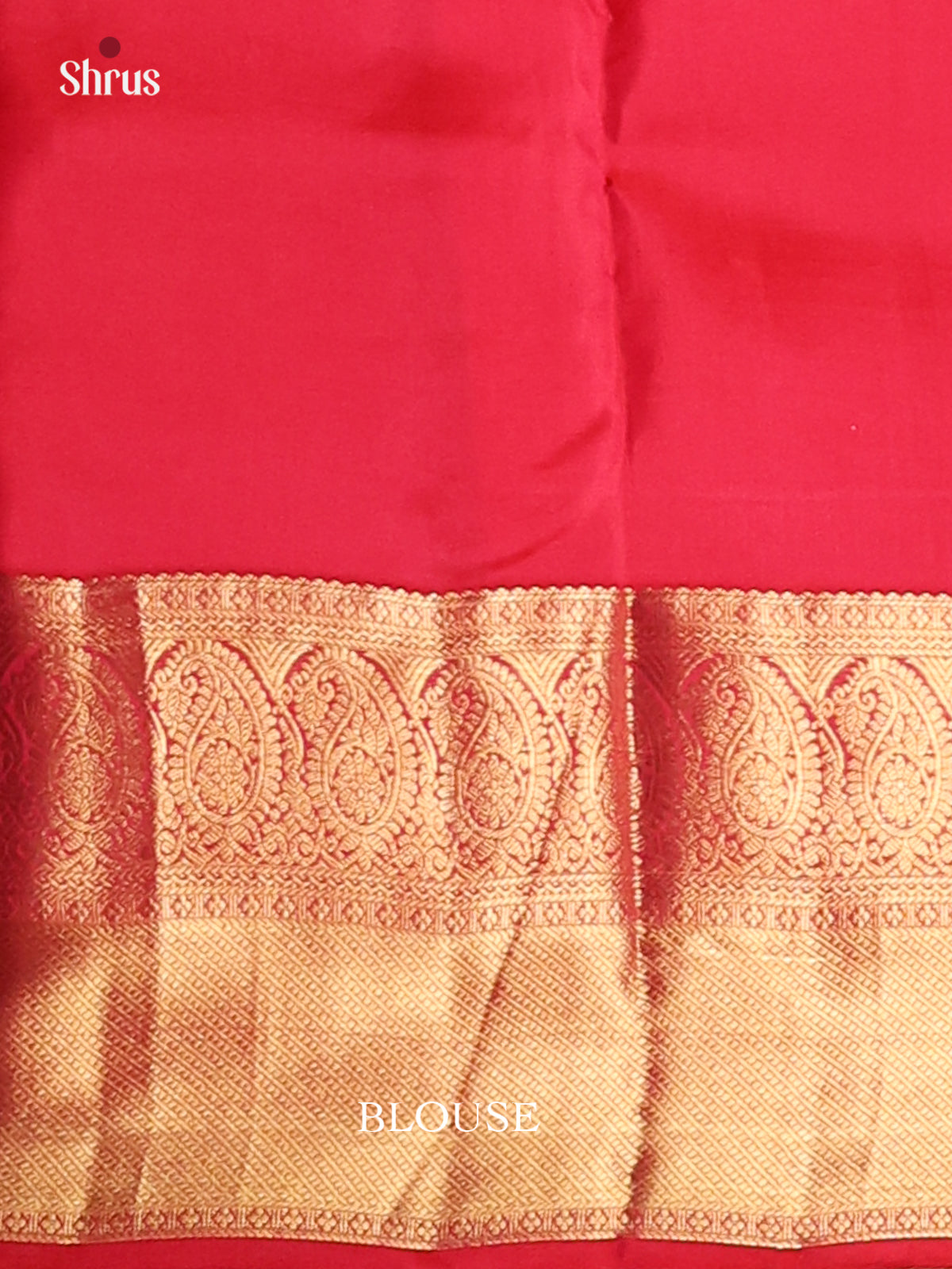 Red & Maroon- Kanchipuram-halfpure Saree - Shop on Shrus.com