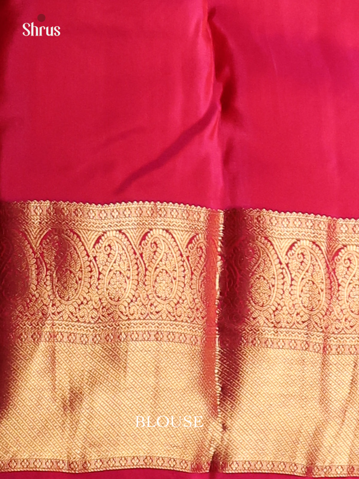 Pink & Red - Kanchipuram-halfpure Saree - Shop on Shrus.com