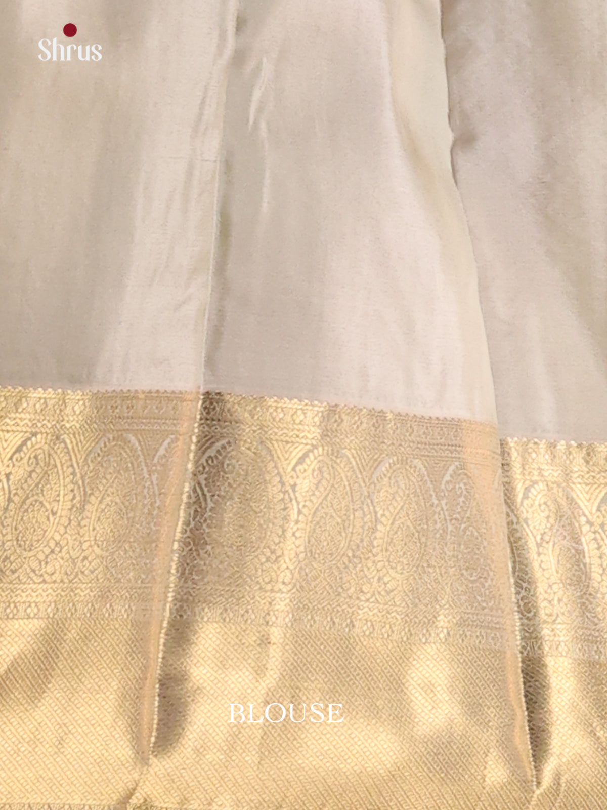 Pink & Cream - Kanchipuram-halfpure Saree - Shop on Shrus.com