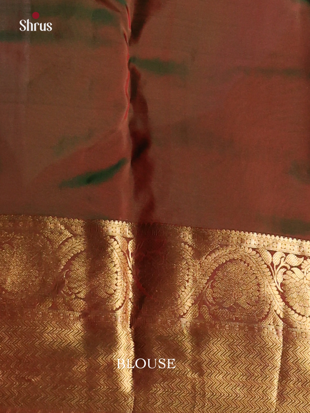 Wine & Green - Kanchipuram-halfpure Saree - Shop on Shrus.com