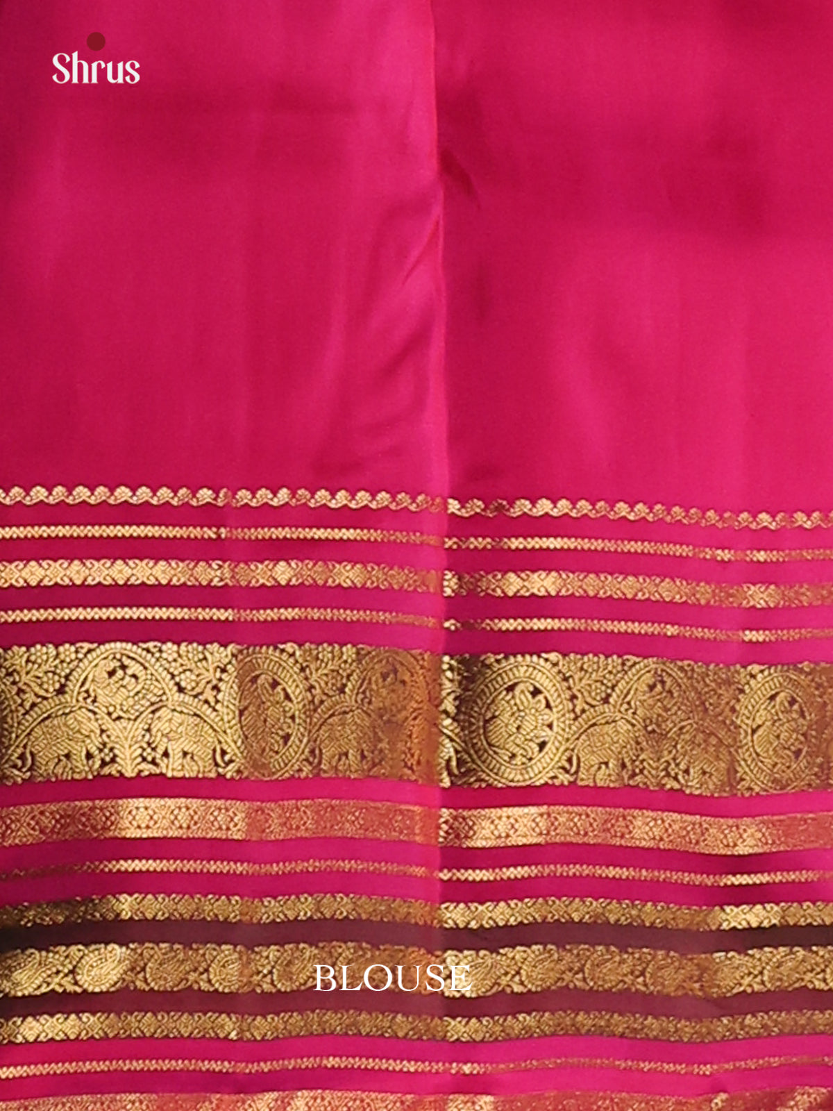 Purple & Majenta- Kanchipuram-halfpure Saree - Shop on Shrus.com