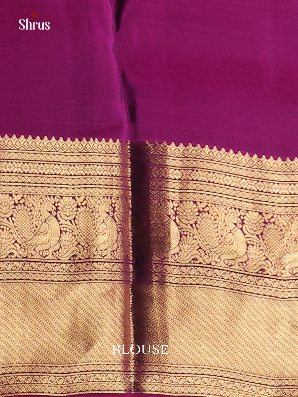 Black & Purple- Kanchipuram-halfpure Saree - Shop on Shrus.com