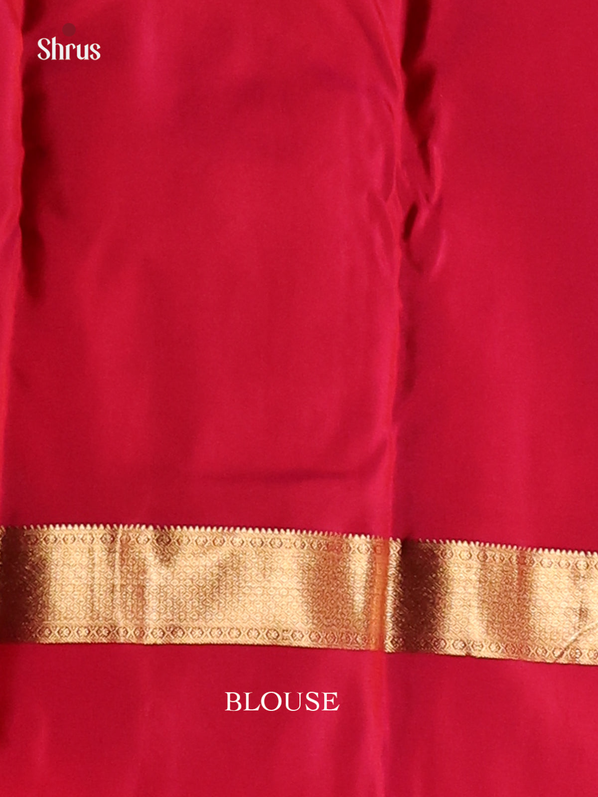 Orange  & Red - Kanchipuram-halfpure Saree - Shop on Shrus.com