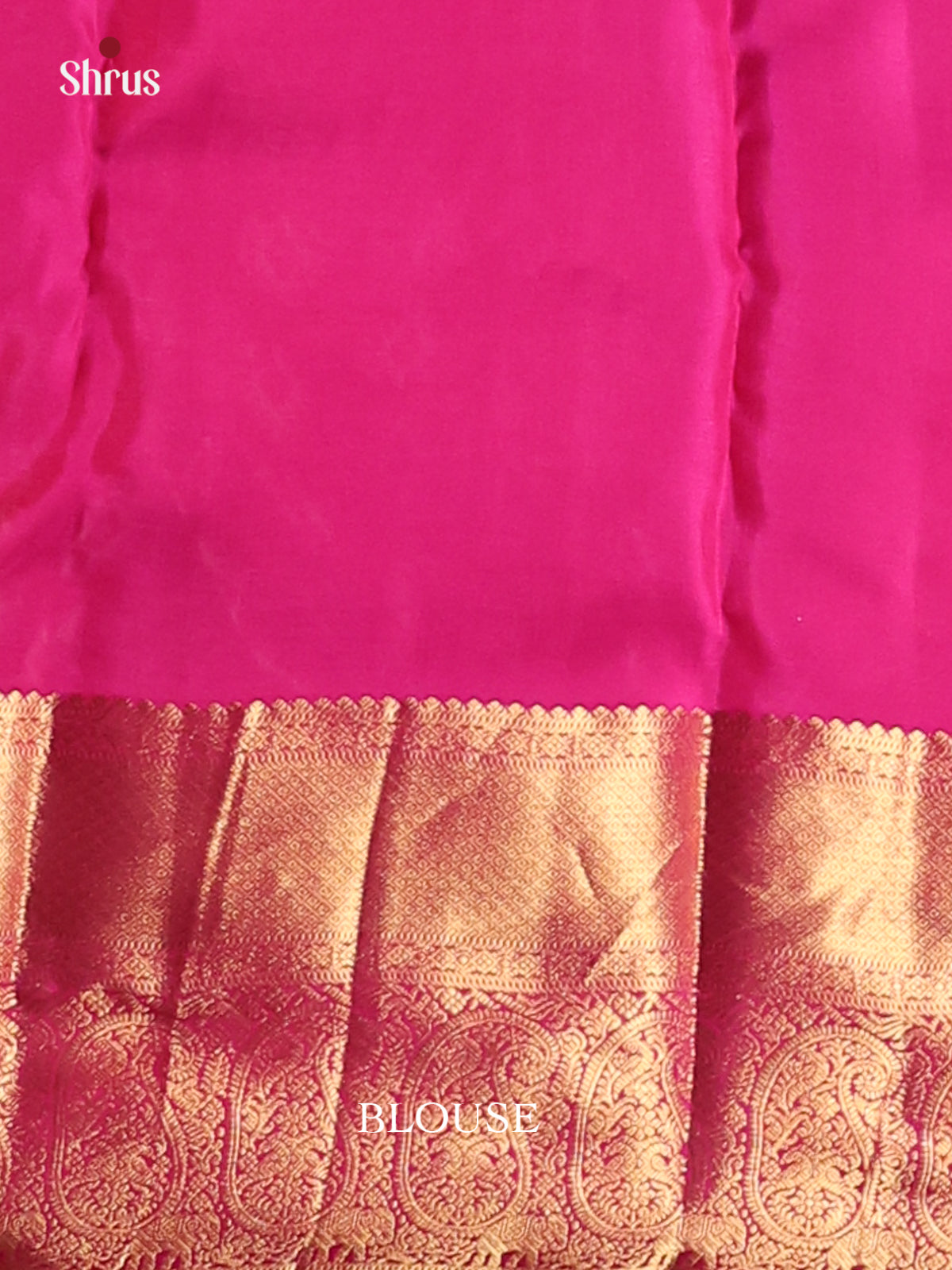 Orange & Pink - Kanchipuram-halfpure Saree - Shop on Shrus.com