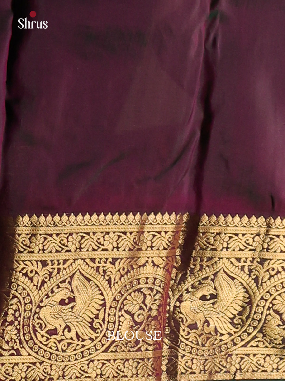 Reddish Pink & Green - Kanchipuram-halfpure Saree - Shop on Shrus.com