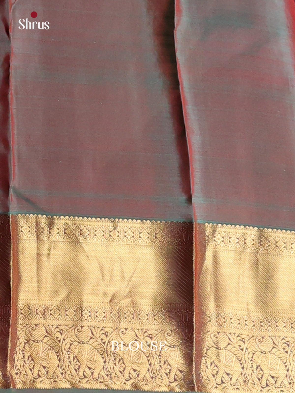 Pink & Double Shaded Purple - Kanchipuram-halfpure Saree - Shop on Shrus.com