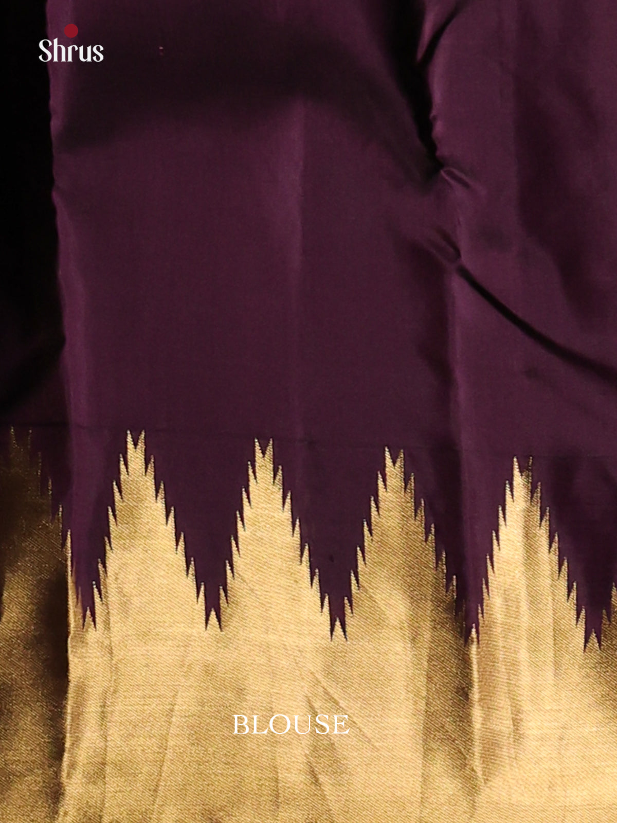 Grey & Maroon- Kanchipuram-halfpure Saree - Shop on Shrus.com