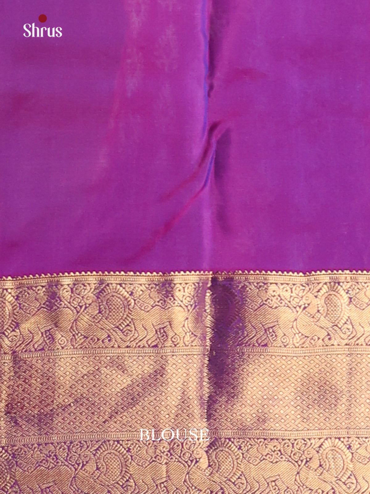 Blue & Majenta - Kanchipuram-halfpure Saree - Shop on Shrus.com