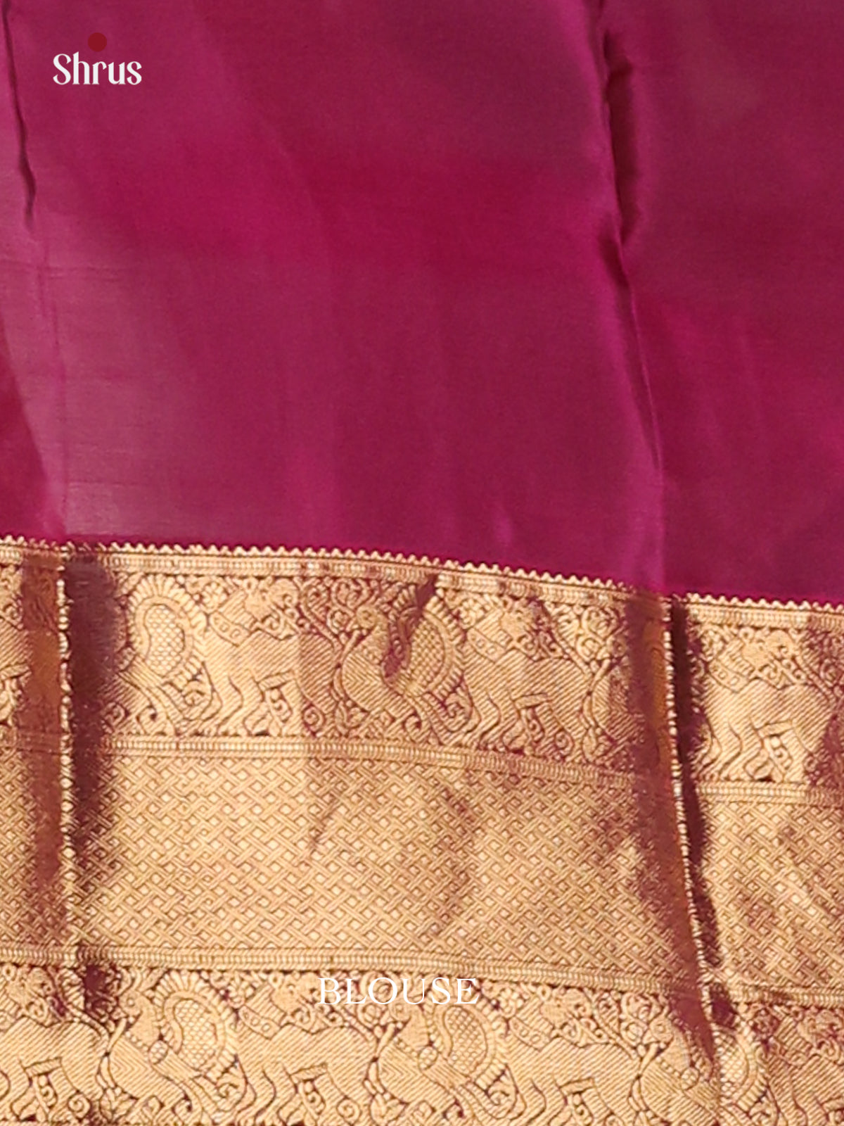Mehandi Green & Purple- Kanchipuram-halfpure Saree - Shop on Shrus.com