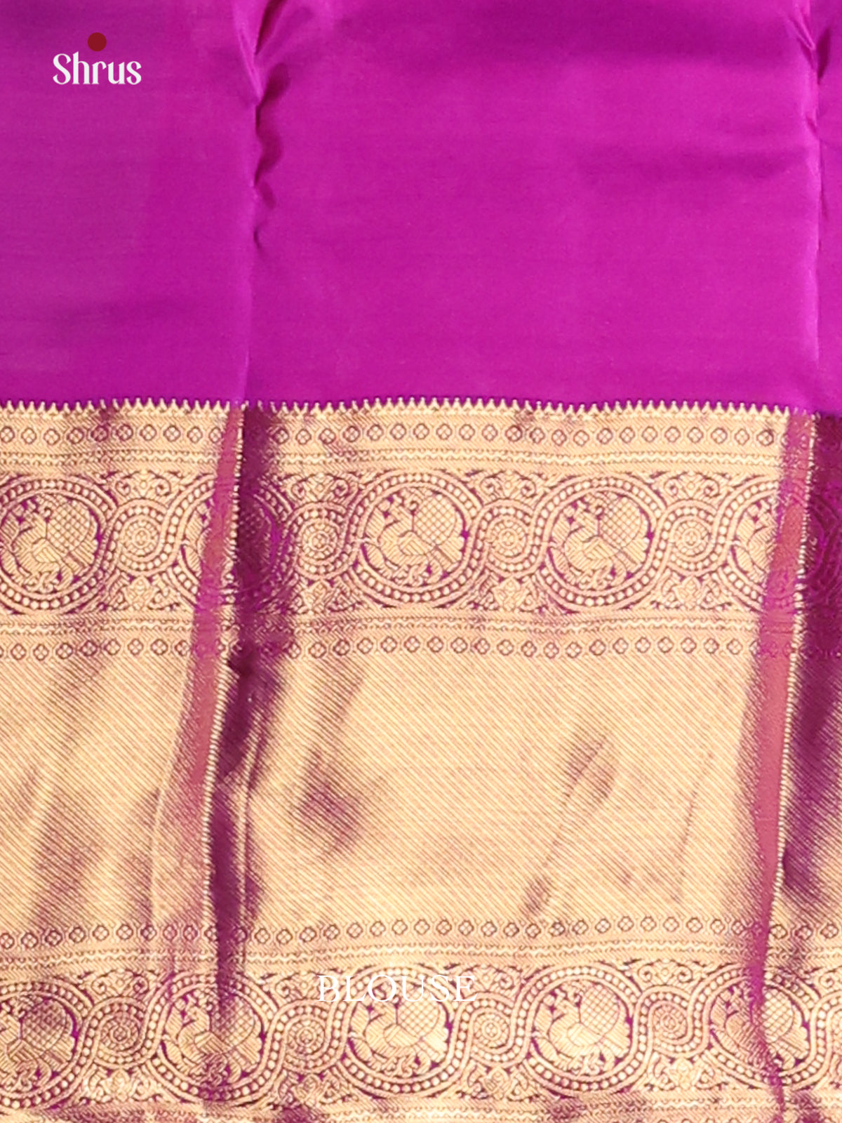 Lotus Pink & Purple- Kanchipuram-halfpure Saree - Shop on Shrus.com