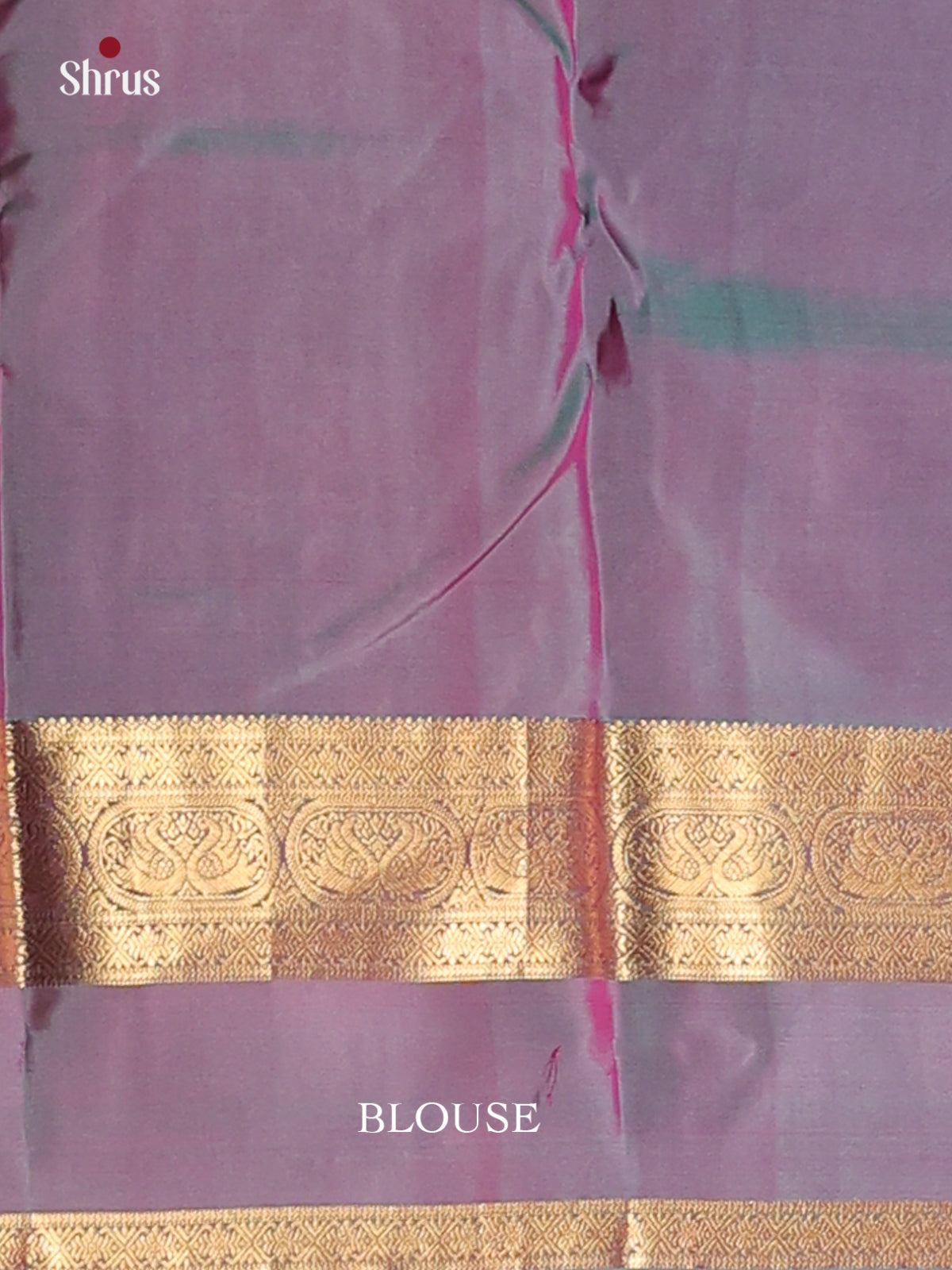 Red & Double Shaded blue - Kanchipuram-halfpure Saree - Shop on Shrus.com