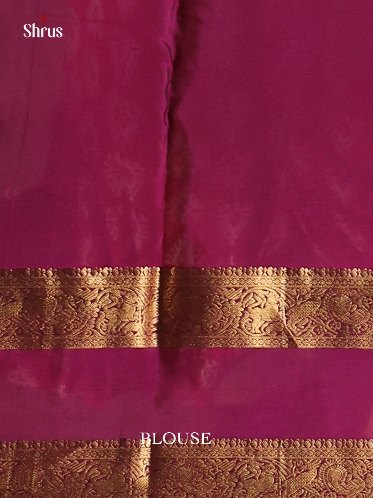Grey & Purple - Kanchipuram-halfpure Saree - Shop on Shrus.com