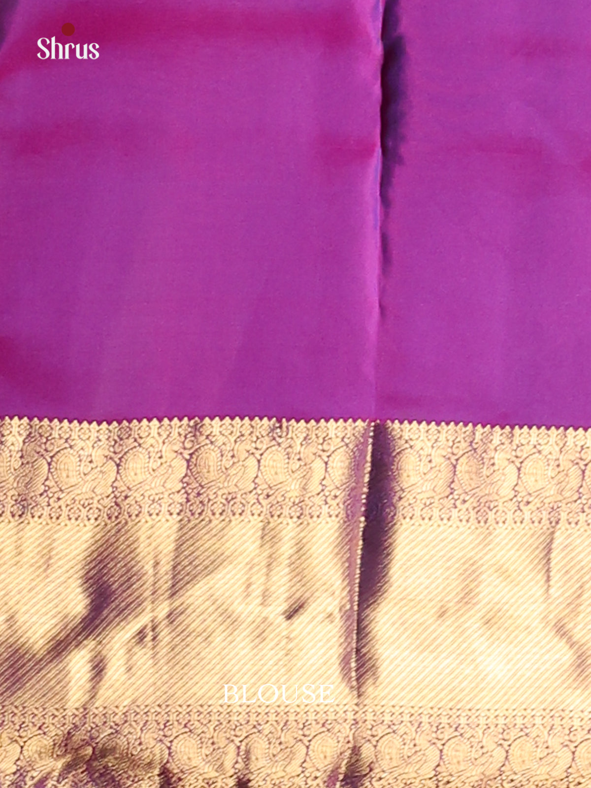 Blue & Purple - Kanchipuram-halfpure Saree - Shop on Shrus.com
