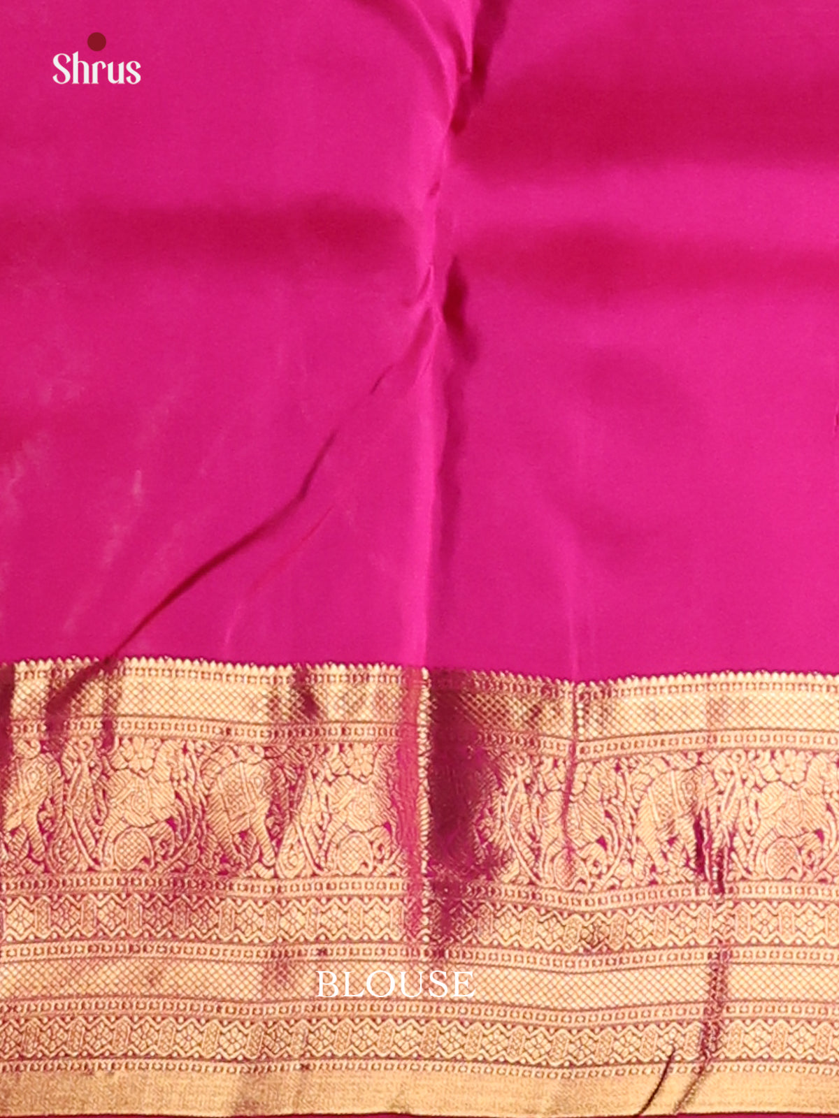 Orangish Pink & Pink - Kanchipuram-halfpure Saree - Shop on Shrus.com