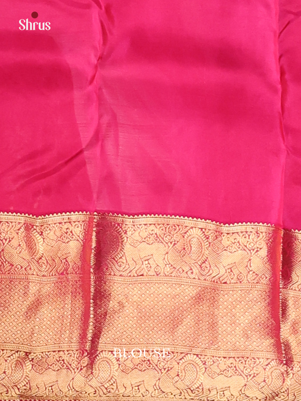 Purple & Pink- Kanchipuram-halfpure Saree - Shop on Shrus.com