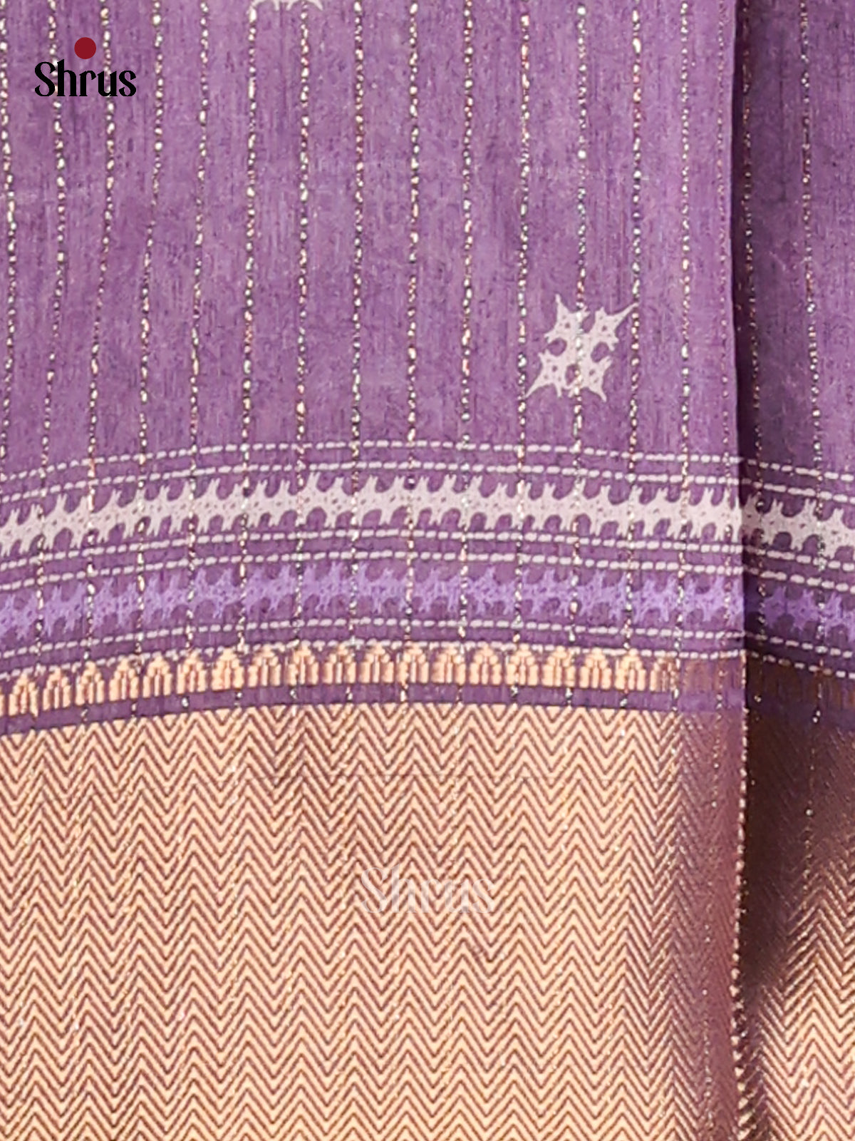 Lavender - Semi Crepe Saree - Shop on Shrus.com