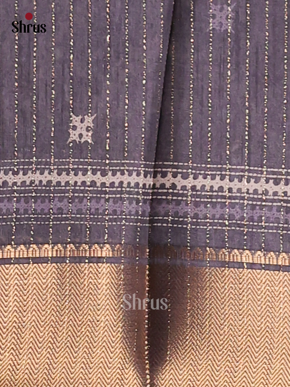 Grey - Semi Crepe Saree - Shop on Shrus.com