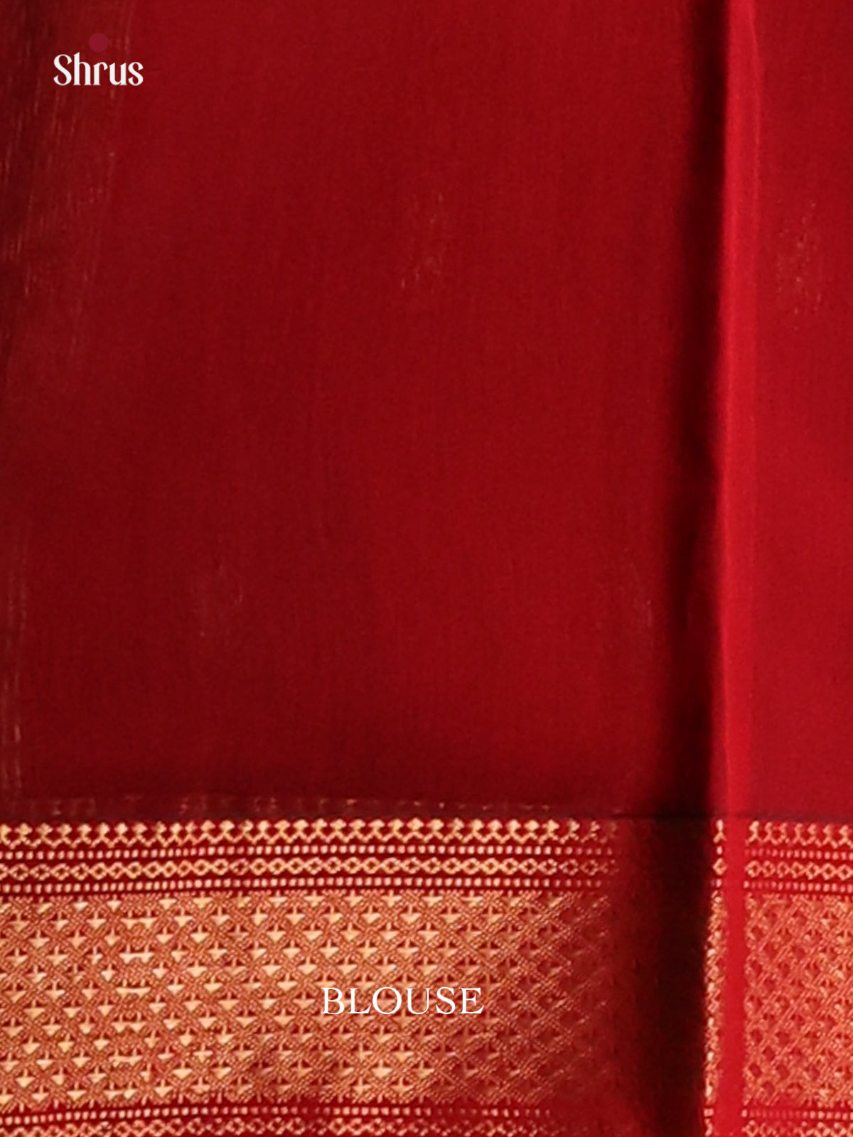 Green with Red- Maheshwari silkcotton Saree - Shop on Shrus.com