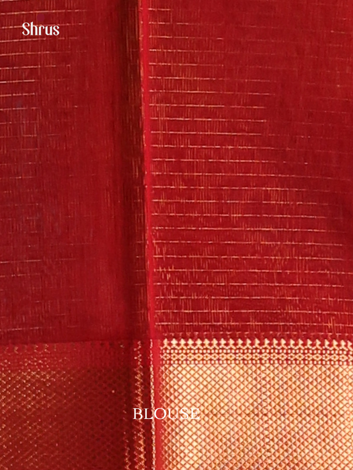 Green with Red- Maheshwari silkcotton Saree - Shop on Shrus.com