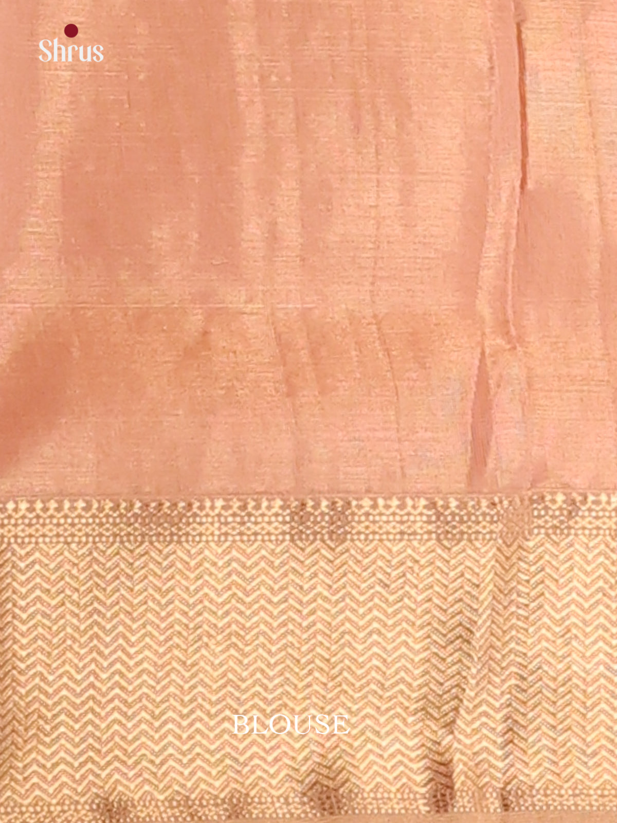 Peach(Single Tone)- Maheshwari silkcotton Saree - Shop on Shrus.com