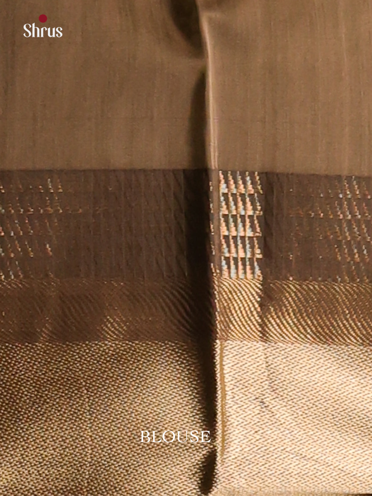 Green with Brown - Maheshwari silkcotton Saree - Shop on Shrus.com