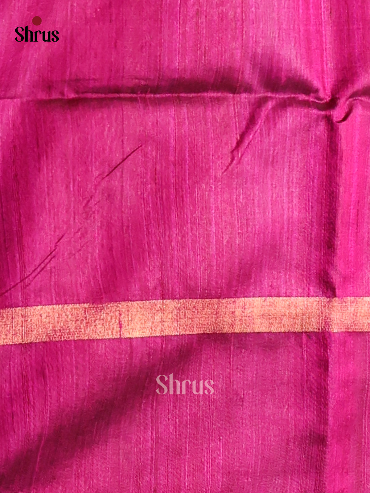 Classy Violet Raw Silk Saree dazzles with golden buttas , Contrast Maroon zari woven pallu - Shop on Shrus.com