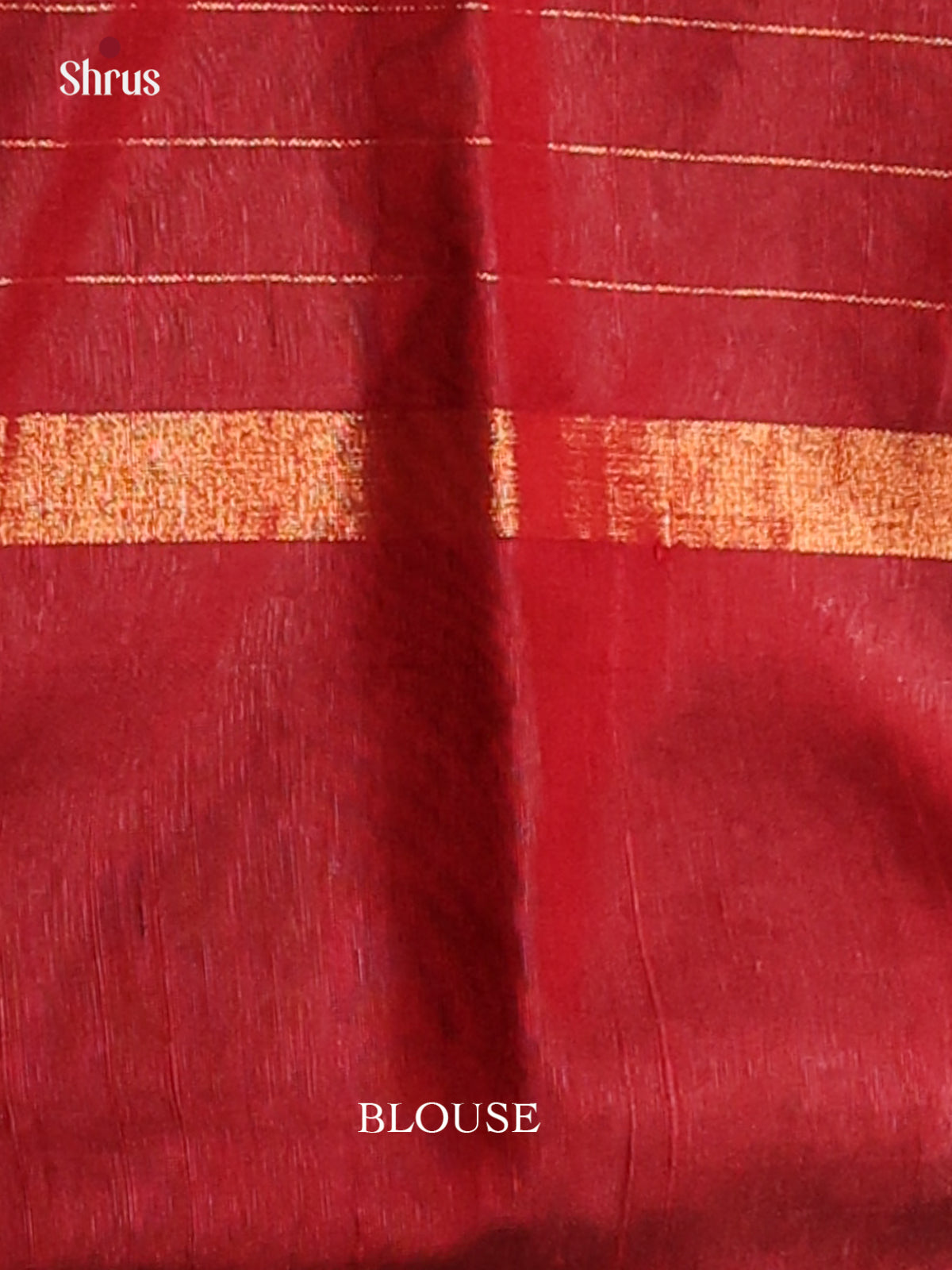 Classy Maroon Raw Silk Saree gleams with zari checks , self brocade pallu - Shop on Shrus.com