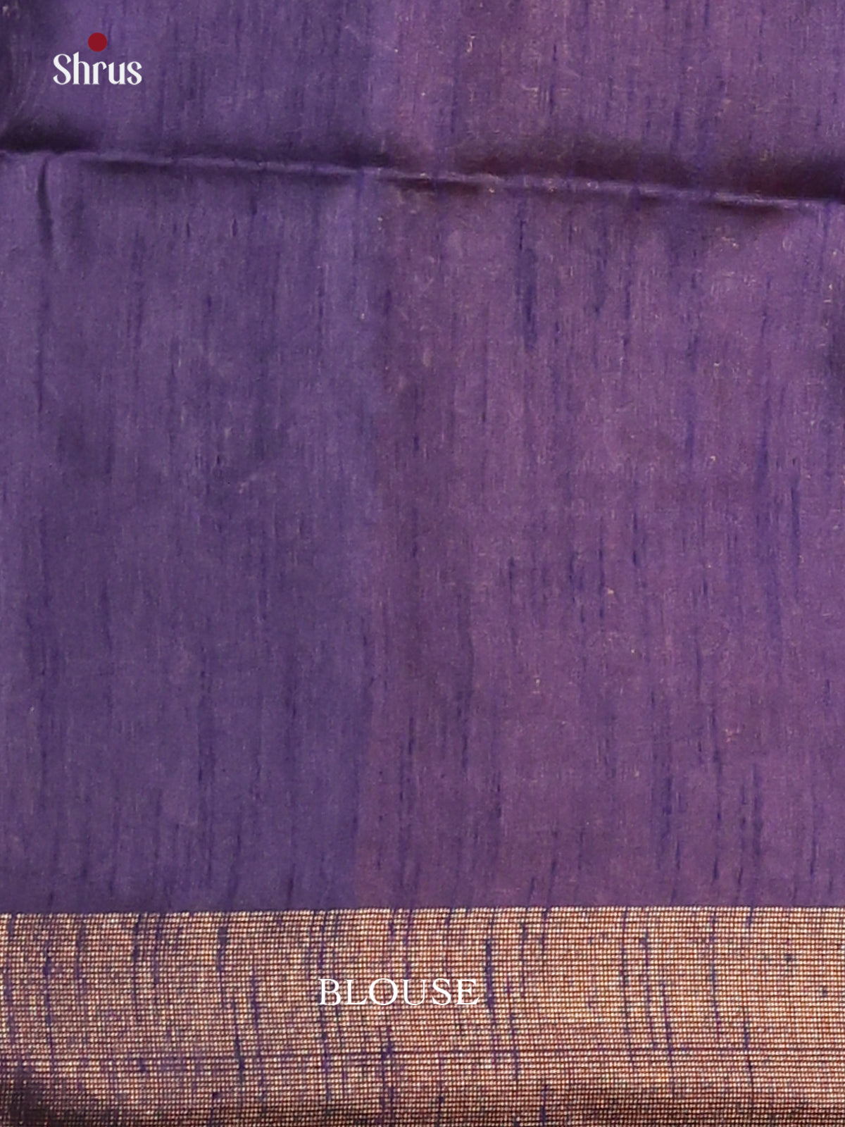 Red & Blue - Semi Rawsilk Saree - Shop on Shrus.com