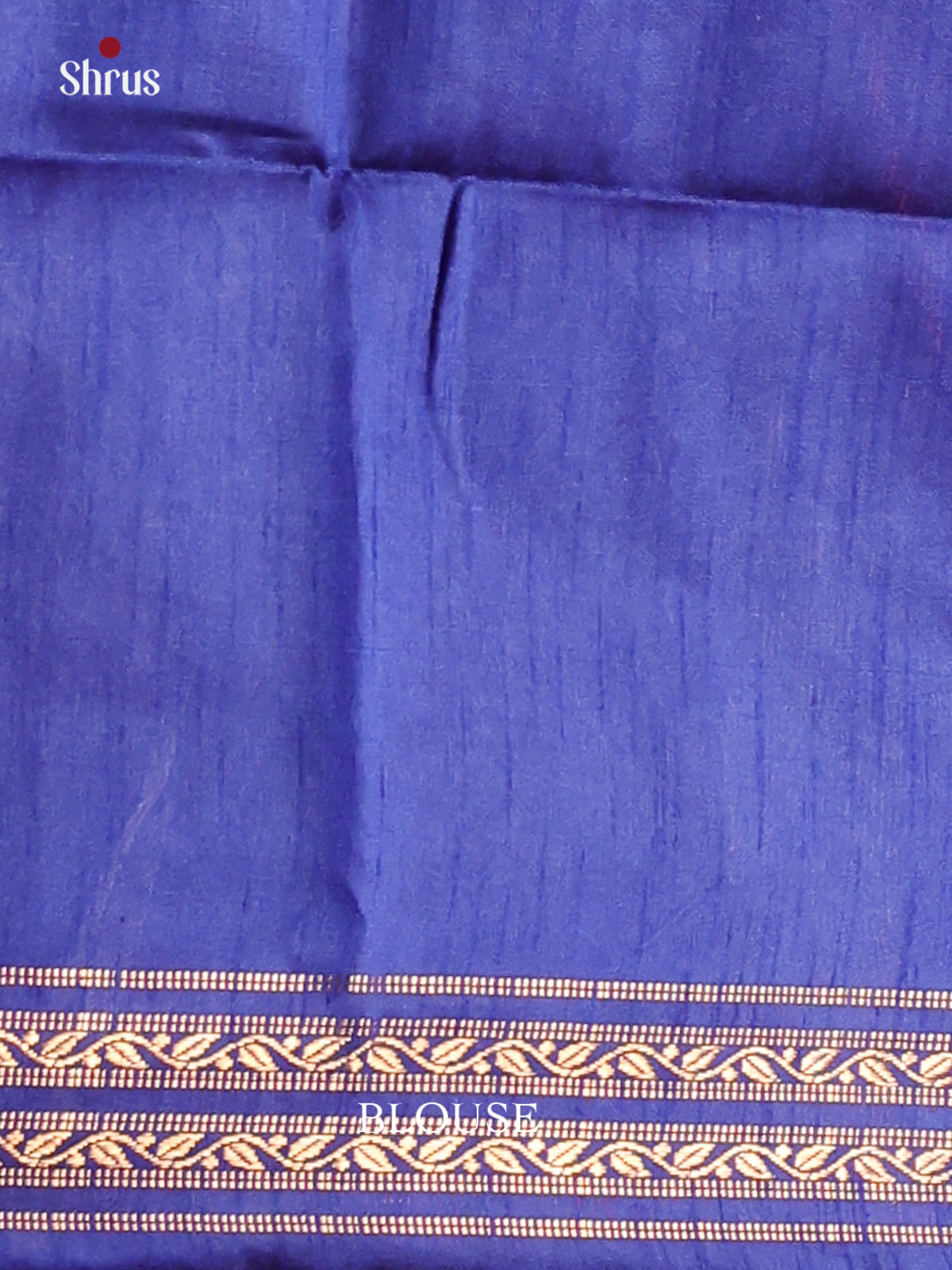 Pink & Blue - Semi Rawsilk Saree - Shop on Shrus.com