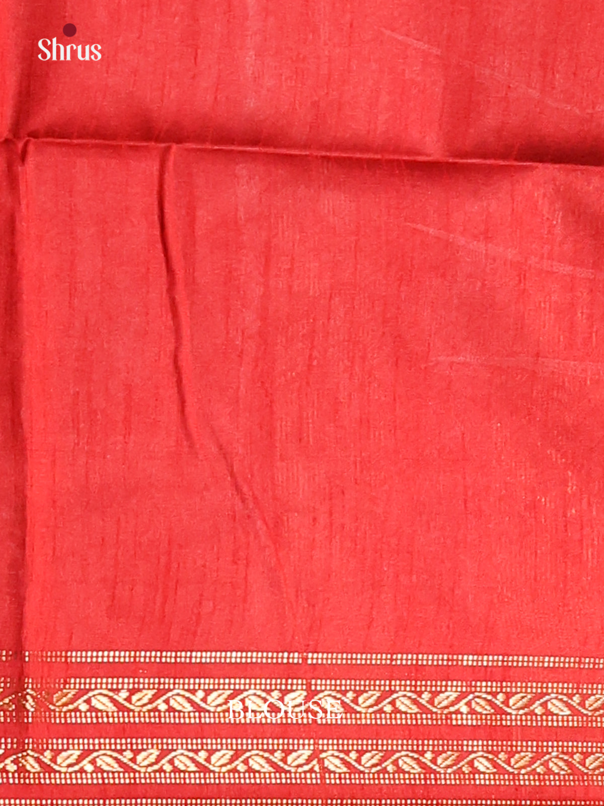 Mustard & Red - Semi Rawsilk Saree - Shop on Shrus.com