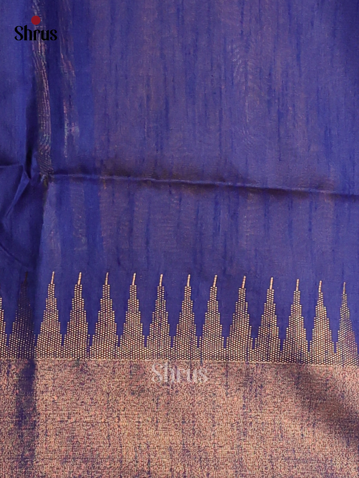 Yellow & Blue - semi raw silk - Shop on Shrus.com