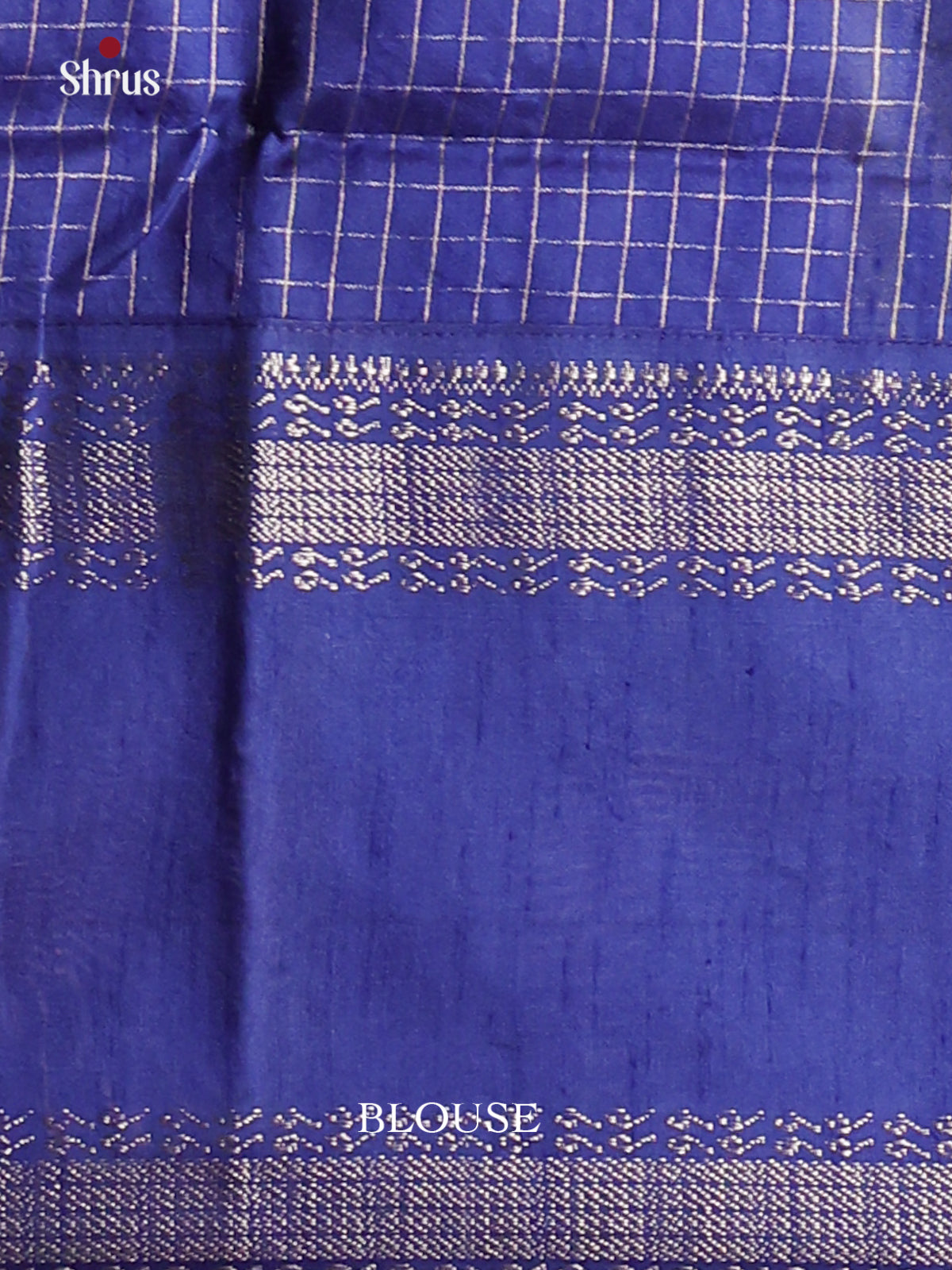 Lemon Yellow with Blue - Semi Rawsilk Saree - Shop on Shrus.com